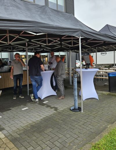 Overdekte bar op de open dag van Brandingbureau TOON uit Geldermalsen